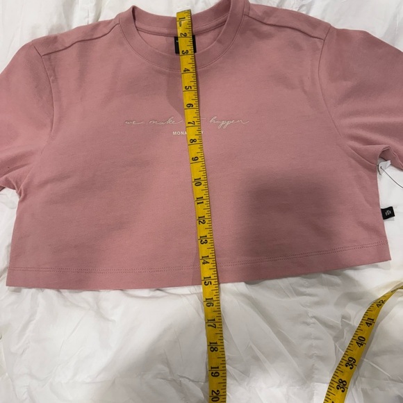 MONASTERY INVICTA CROP TOP BRIDAL ROSE SZ S - Picture 15 of 15